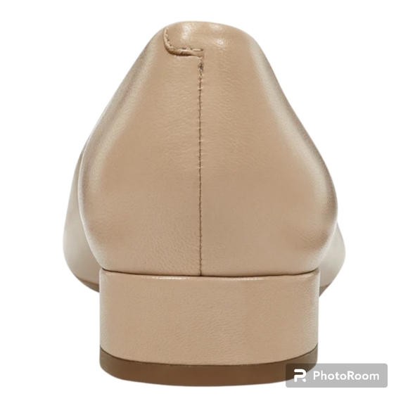 NIB Easy Spirit Caldise Leather Low Heel Dress Shoes in Natural Women's 7 WIDE - Picture 4 of 7